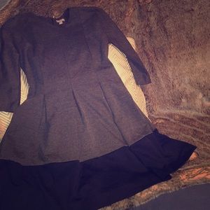 Grey and black dress